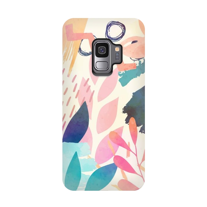 Galaxy S9 StrongFit Tropicali Abstract by Creativeaxle