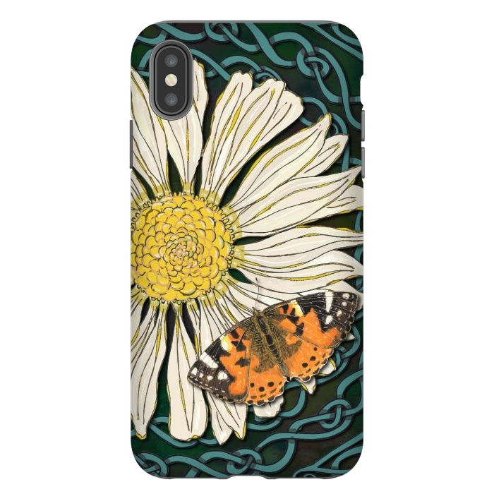 iPhone Xs Max StrongFit Daisy and Butterfly by Lotti Brown