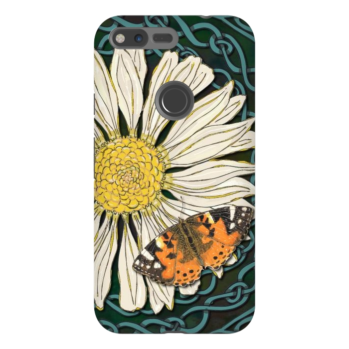 Pixel XL StrongFit Daisy and Butterfly by Lotti Brown