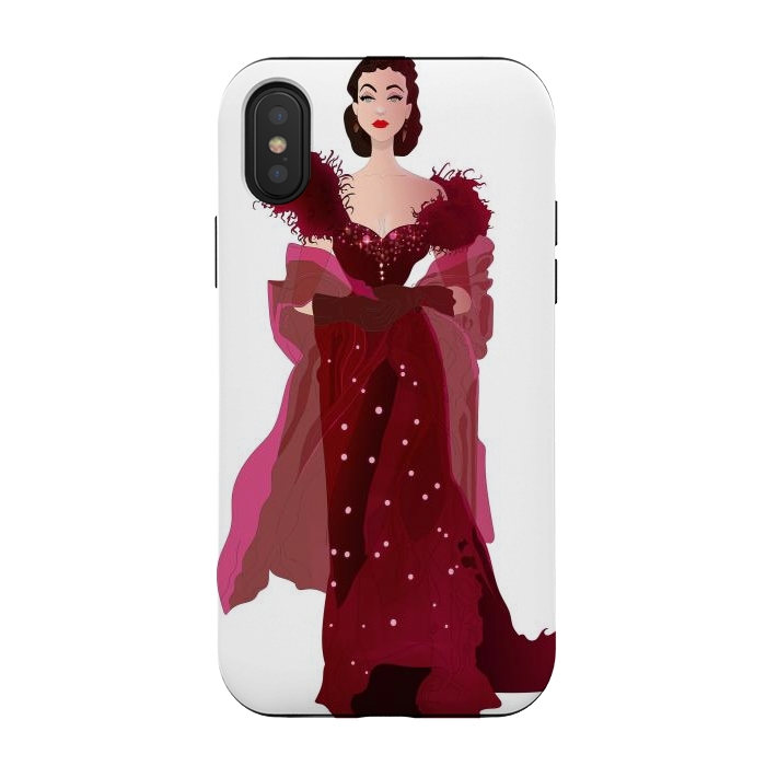 iPhone Xs / X StrongFit Scarlett o Hara - Gone with the Wind Fanart by Anima Tea Story