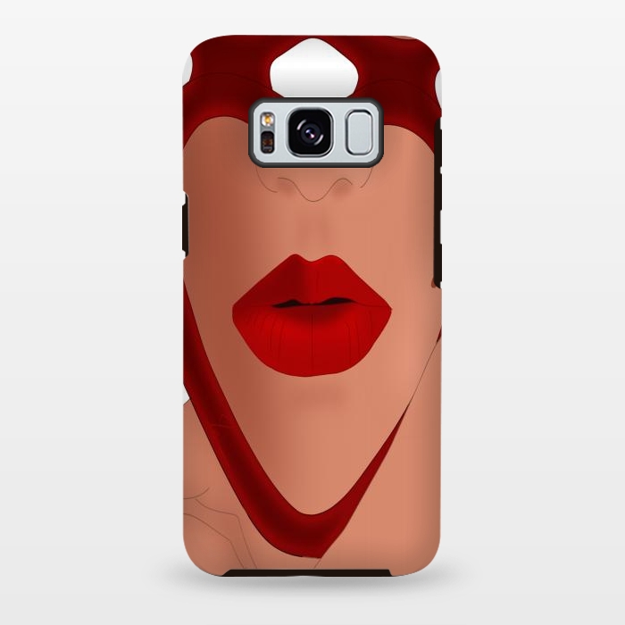 Galaxy S8 plus StrongFit Mirrored Lips - Valentines Edition Design by Anima Tea Story