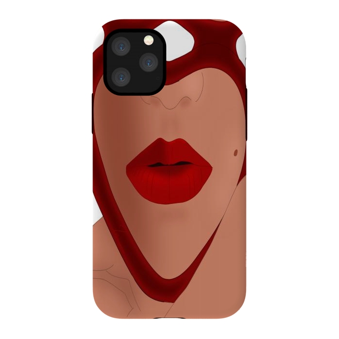 iPhone 11 Pro StrongFit Mirrored Lips - Valentines Edition Design by Anima Tea Story