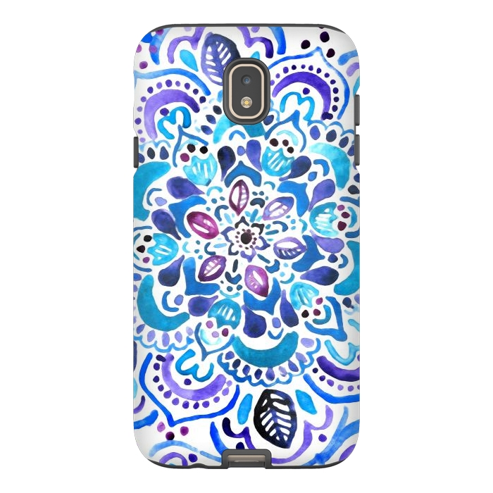 Galaxy J7 StrongFit Ocean Watercolour Mandala - Vivid by Tangerine-Tane