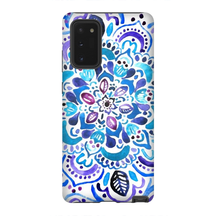Galaxy Note 20 StrongFit Ocean Watercolour Mandala - Vivid by Tangerine-Tane