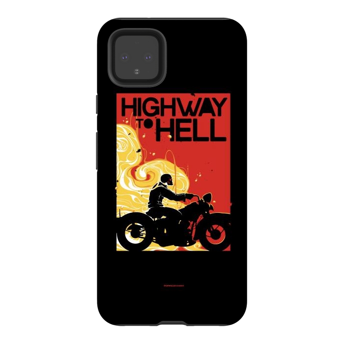 Pixel 4XL StrongFit Highway to Hell 1 by Draco