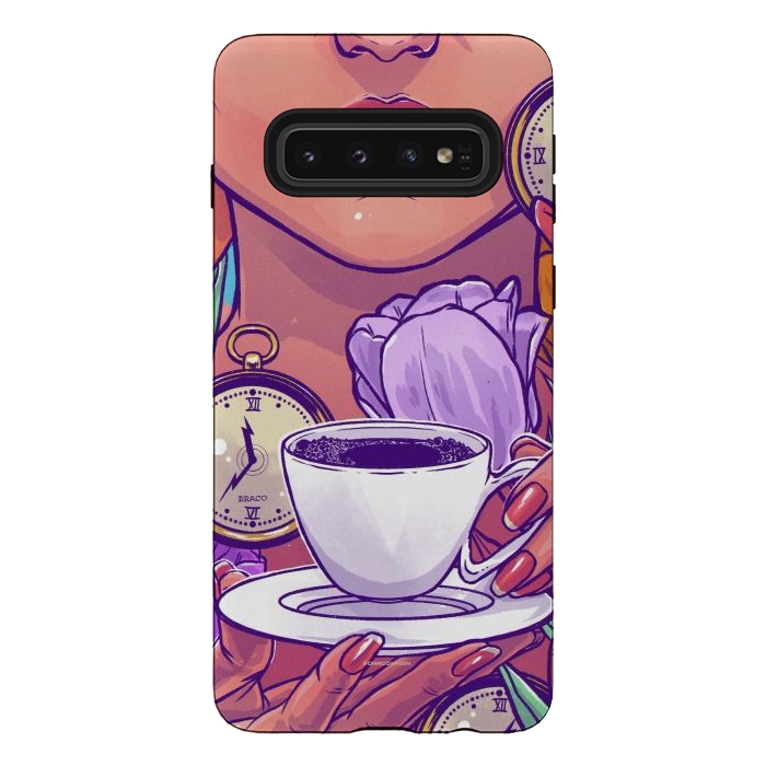 Galaxy S10 StrongFit Cold Coffee by Draco