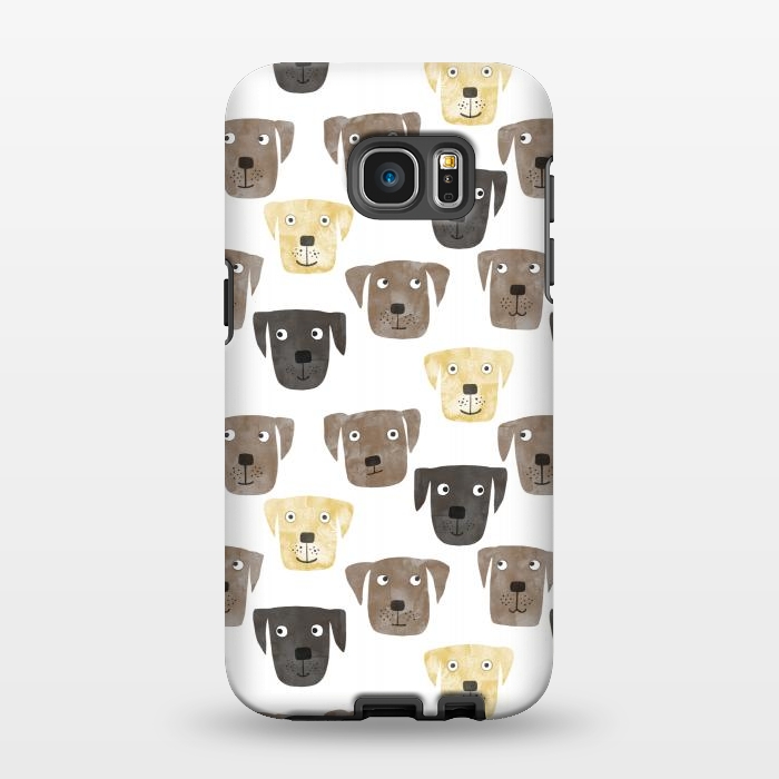 Galaxy S7 EDGE StrongFit Labrador Retriever Dogs by Nic Squirrell