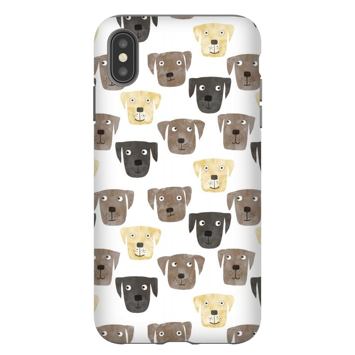 iPhone Xs Max StrongFit Labrador Retriever Dogs by Nic Squirrell