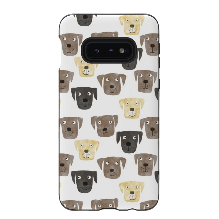 Galaxy S10e StrongFit Labrador Retriever Dogs by Nic Squirrell