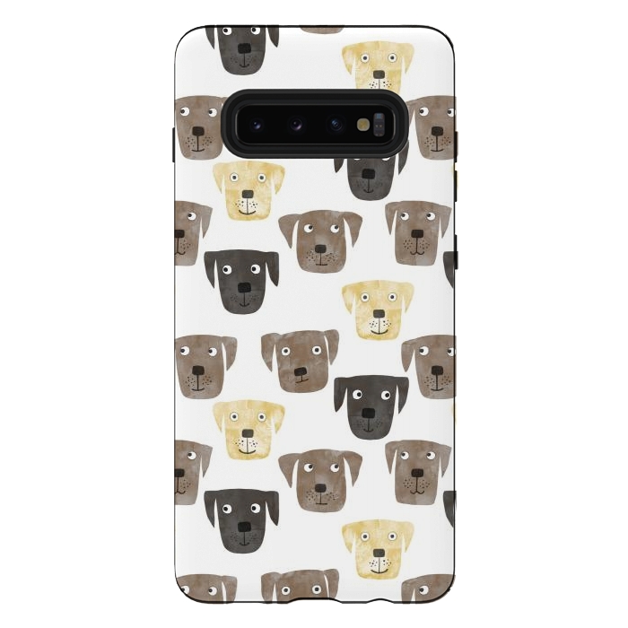 Galaxy S10 plus StrongFit Labrador Retriever Dogs by Nic Squirrell