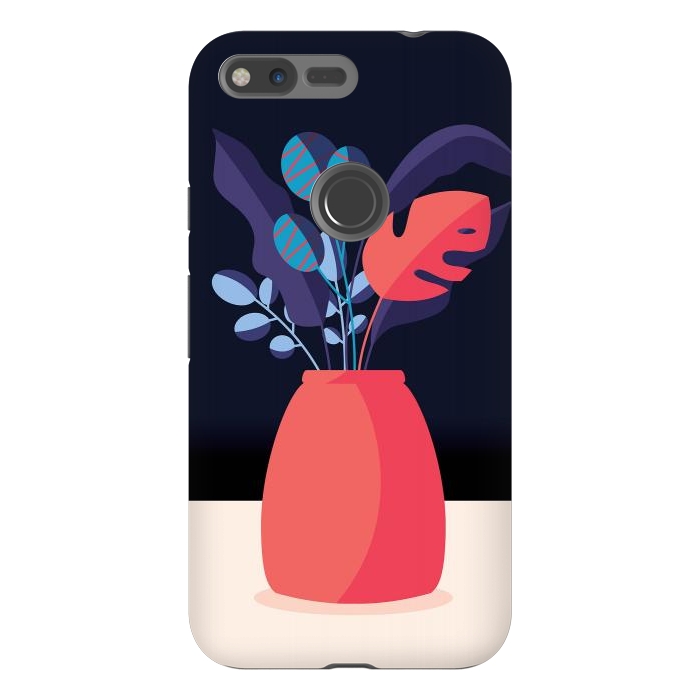 Pixel XL StrongFit Night Flowers by Jelena Obradovic