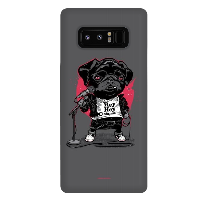 Galaxy Note 8 StrongFit Black Dog by Draco