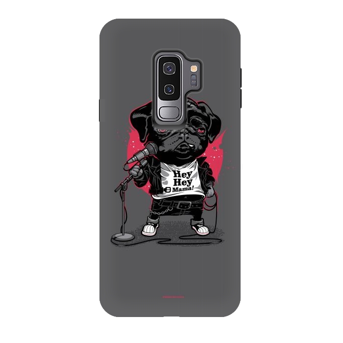 Galaxy S9 plus StrongFit Black Dog by Draco