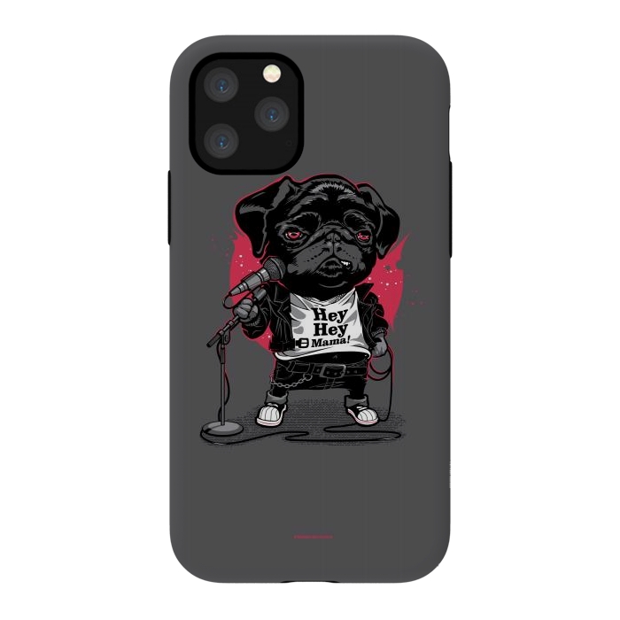 iPhone 11 Pro StrongFit Black Dog by Draco