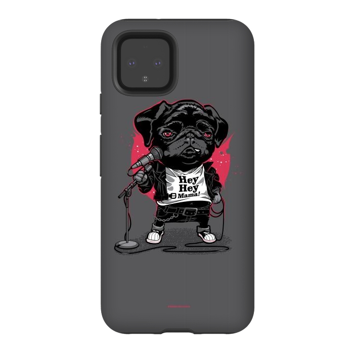Pixel 4 StrongFit Black Dog by Draco