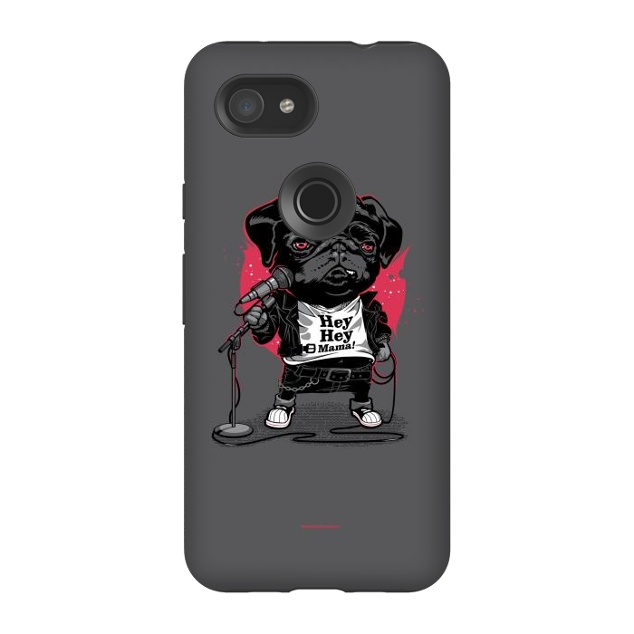 Pixel 3A StrongFit Black Dog by Draco