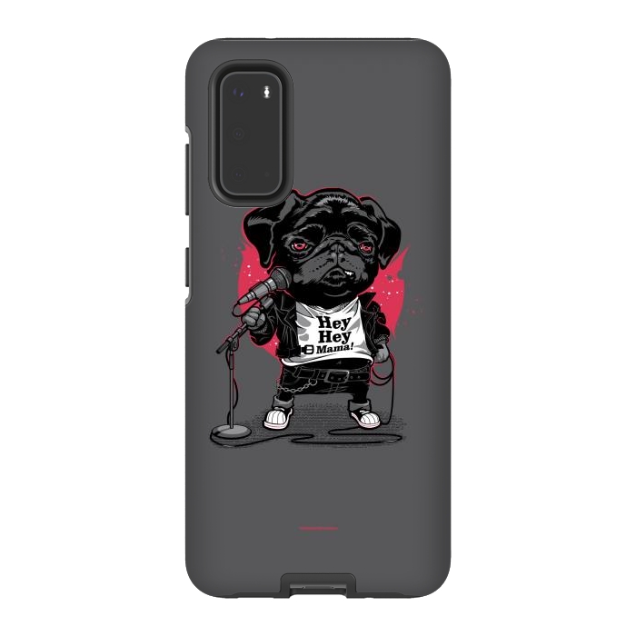 Galaxy S20 StrongFit Black Dog by Draco