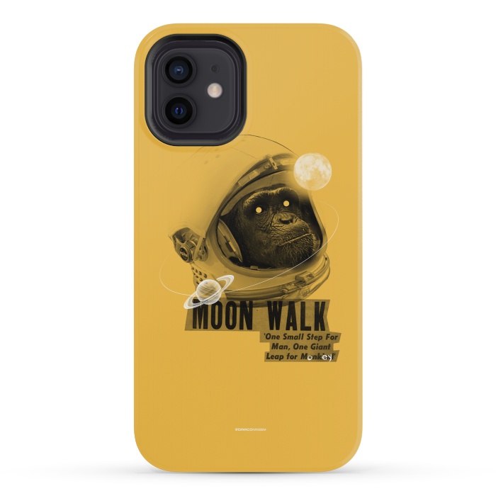 iPhone 12 mini StrongFit [Poektica] Space Monkey by Draco