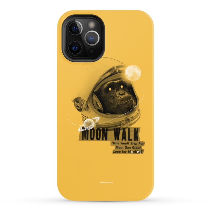 iPhone 12 Pro StrongFit [Poektica] Space Monkey by Draco