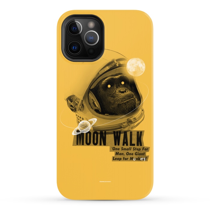 iPhone 12 Pro Max StrongFit [Poektica] Space Monkey by Draco