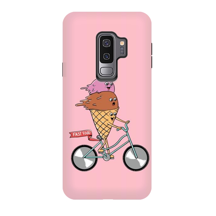 Galaxy S9 plus StrongFit Ice cream fast food rose by Coffee Man