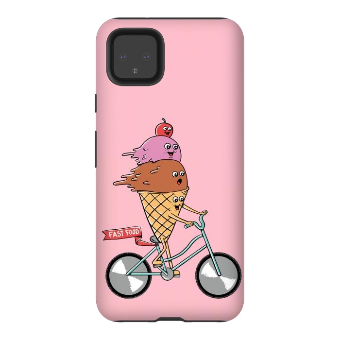 Pixel 4XL StrongFit Ice cream fast food rose by Coffee Man