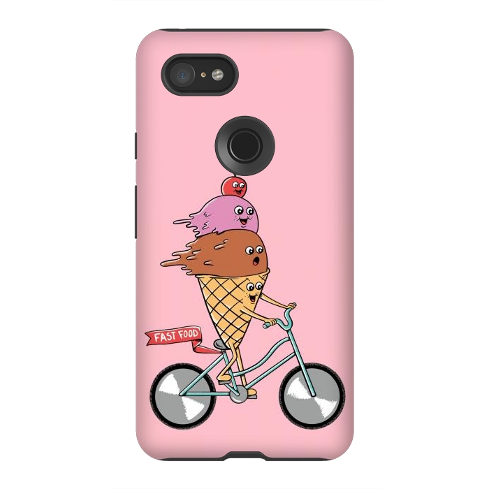 Pixel 3XL StrongFit Ice cream fast food rose by Coffee Man