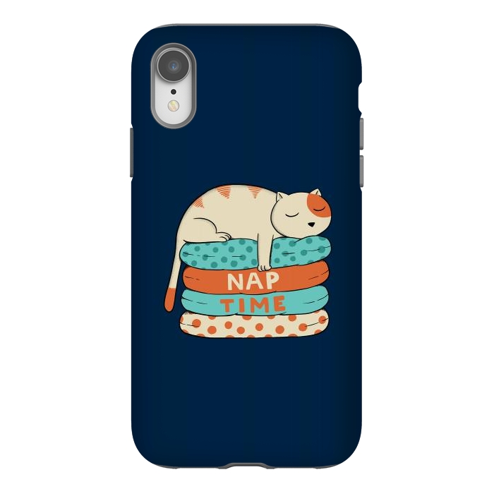 iPhone Xr StrongFit Cat Nap by Coffee Man
