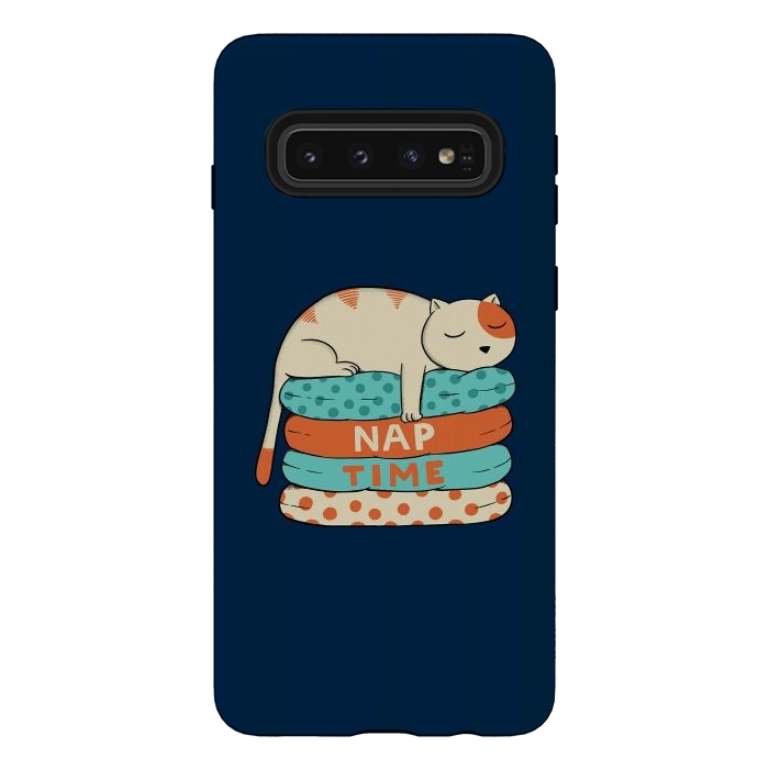 Galaxy S10 StrongFit Cat Nap by Coffee Man