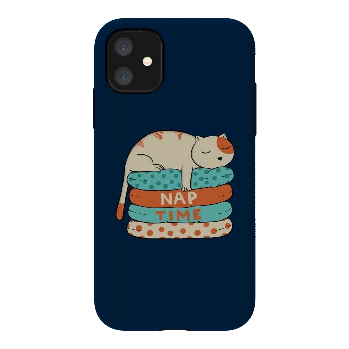iPhone 11 StrongFit Cat Nap by Coffee Man