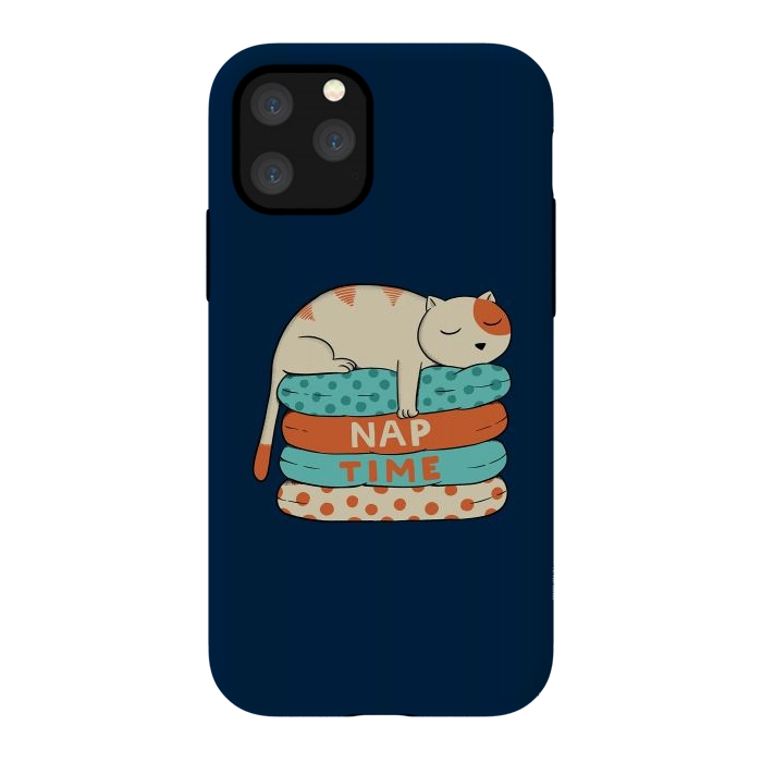 iPhone 11 Pro StrongFit Cat Nap by Coffee Man