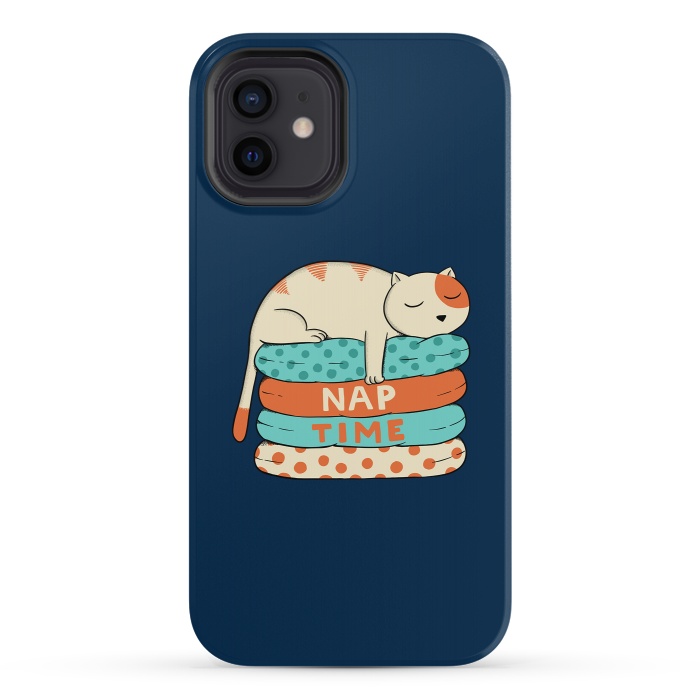 iPhone 12 StrongFit Cat Nap by Coffee Man