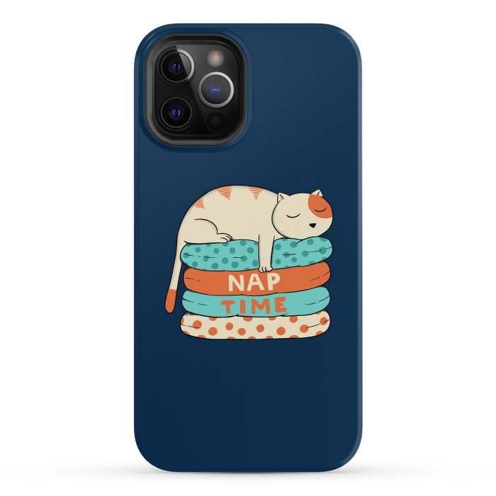 iPhone 12 Pro StrongFit Cat Nap by Coffee Man
