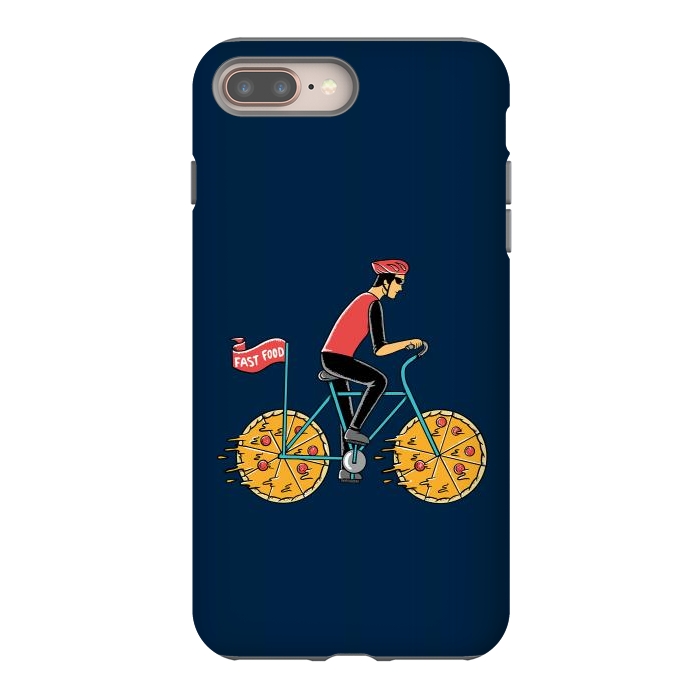 iPhone 7 plus StrongFit Pizza Bicycle by Coffee Man