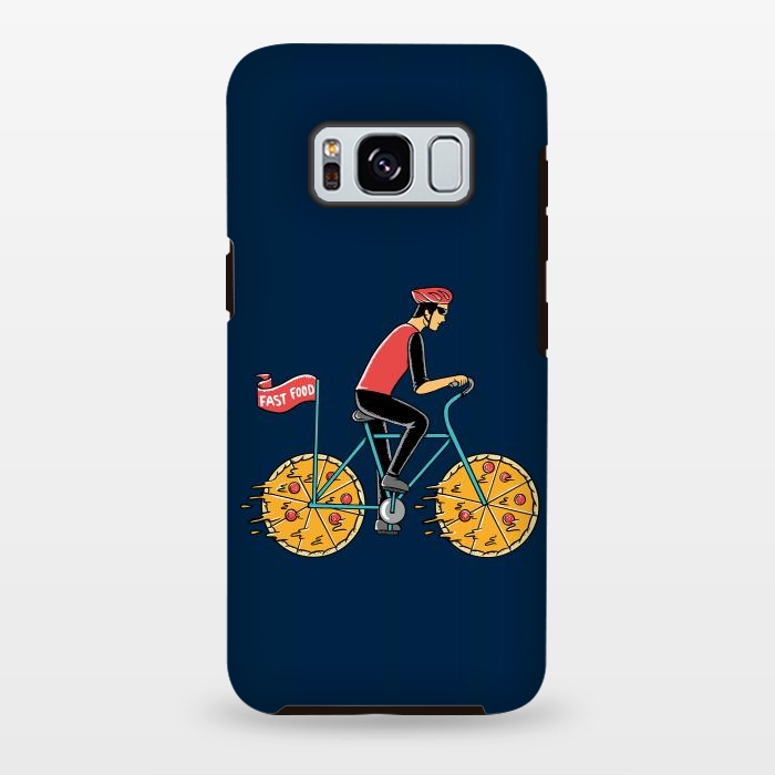 Galaxy S8 plus StrongFit Pizza Bicycle by Coffee Man