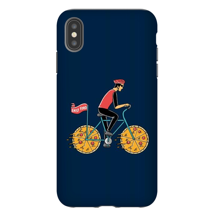 iPhone Xs Max StrongFit Pizza Bicycle by Coffee Man