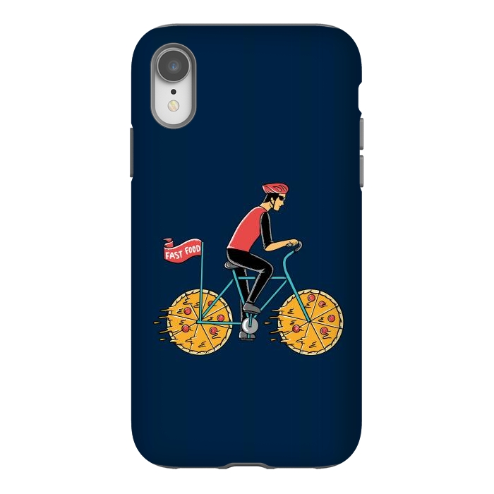 iPhone Xr StrongFit Pizza Bicycle by Coffee Man