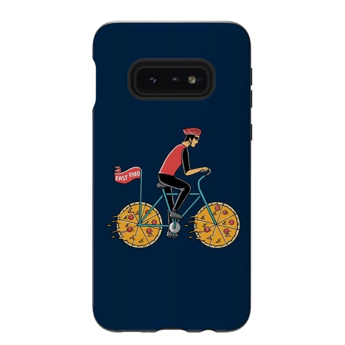Galaxy S10e StrongFit Pizza Bicycle by Coffee Man