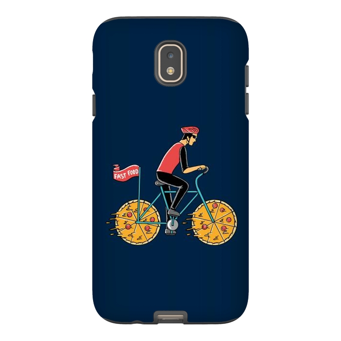 Galaxy J7 StrongFit Pizza Bicycle by Coffee Man