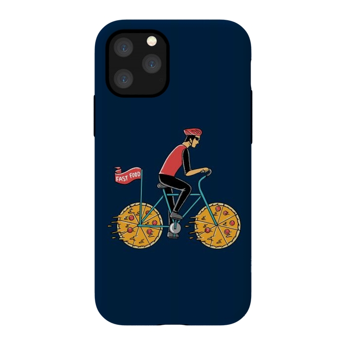 iPhone 11 Pro StrongFit Pizza Bicycle by Coffee Man