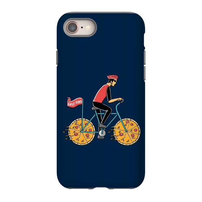 iPhone SE StrongFit Pizza Bicycle by Coffee Man