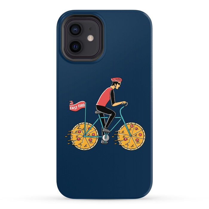 iPhone 12 StrongFit Pizza Bicycle by Coffee Man