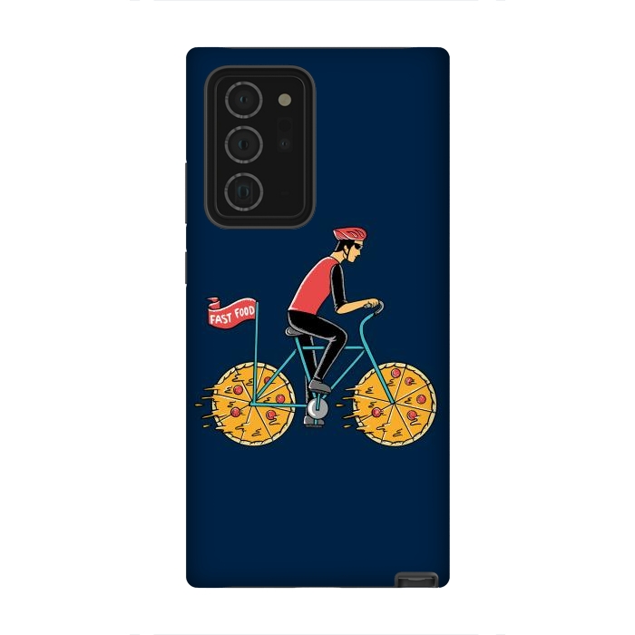 Galaxy Note 20 Ultra StrongFit Pizza Bicycle by Coffee Man
