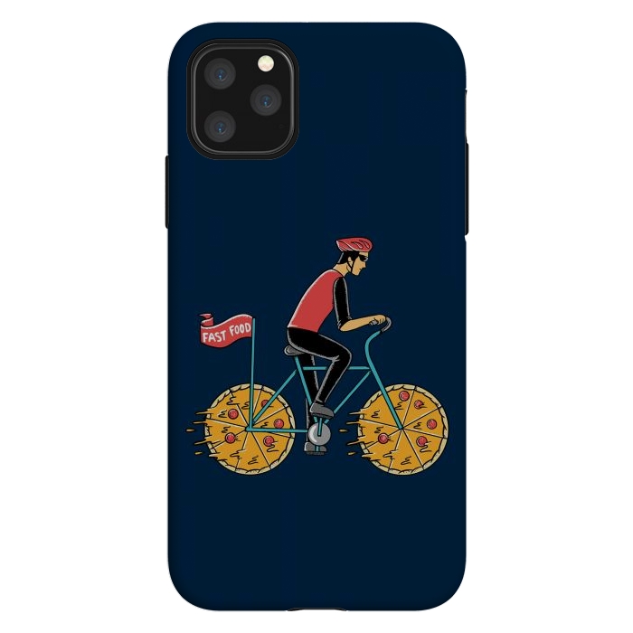 iPhone 11 Pro Max StrongFit Pizza Bicycle by Coffee Man