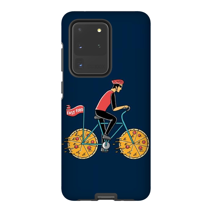 Galaxy S20 Ultra StrongFit Pizza Bicycle by Coffee Man