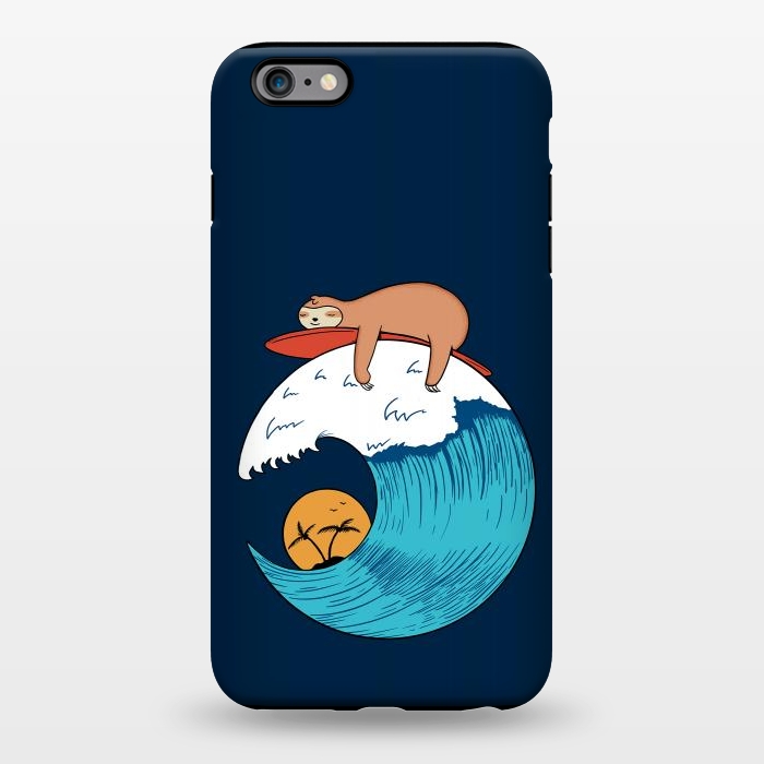 iPhone 6/6s plus StrongFit Sloth Beach by Coffee Man
