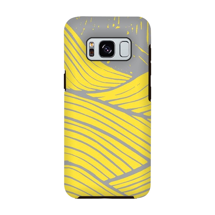 Galaxy S8 StrongFit The yellow waves by Steve Wade (Swade)