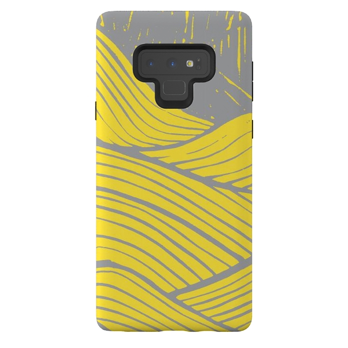 Galaxy Note 9 StrongFit The yellow waves by Steve Wade (Swade)