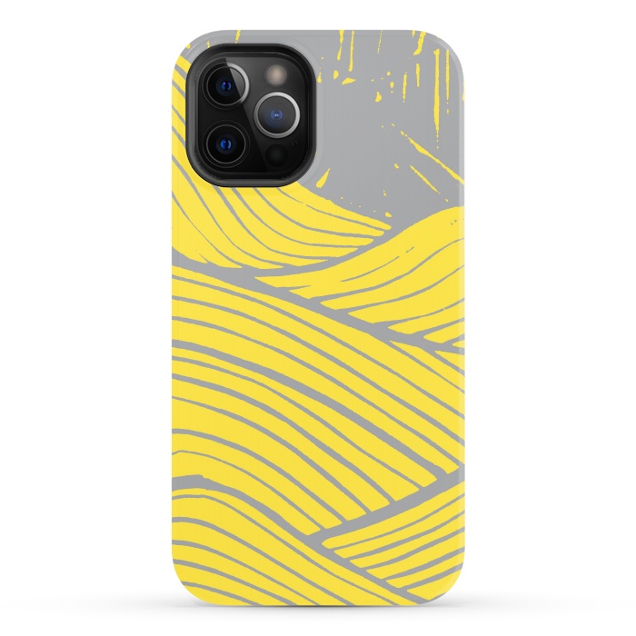 iPhone 12 Pro StrongFit The yellow waves by Steve Wade (Swade)