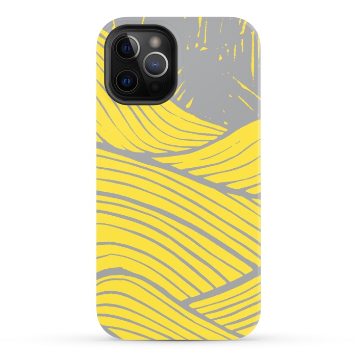iPhone 12 Pro Max StrongFit The yellow waves by Steve Wade (Swade)